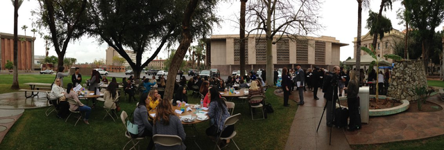 Panoramic view of capitol on early childhood legislative day