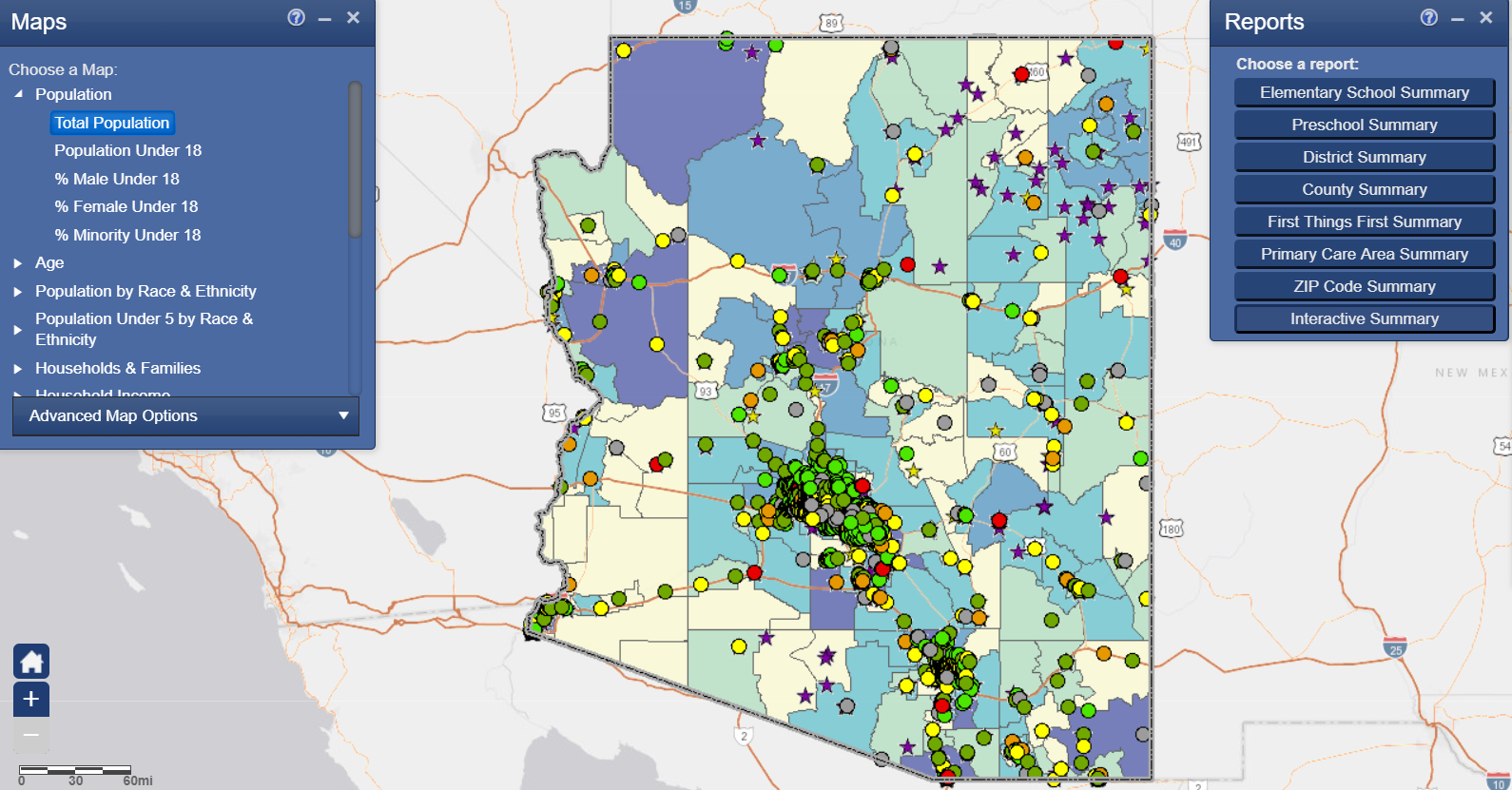 Map of Arizona