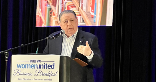 Steve Lynn, Awarded the 2024 Business Champion for Early Education Award at the United Way of Tucson and Southern Arizona Women United Business Breakfast in Tucson