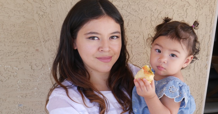 LENA Start Program, Phoenix South 2022 Impact Report story, mom and baby daughter