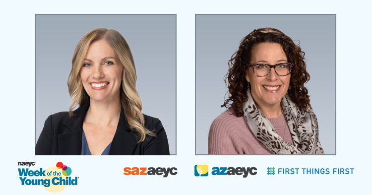 Headshots of two women