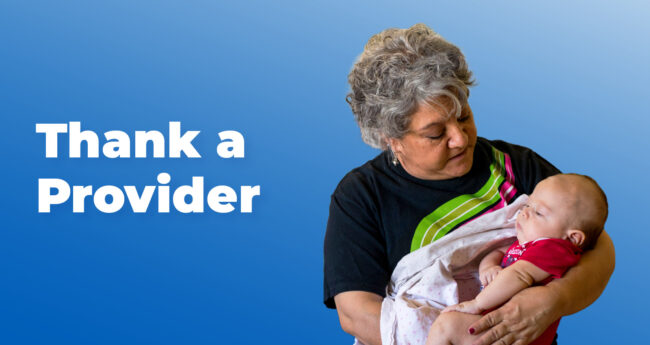 Thank a child care provider for their impact.