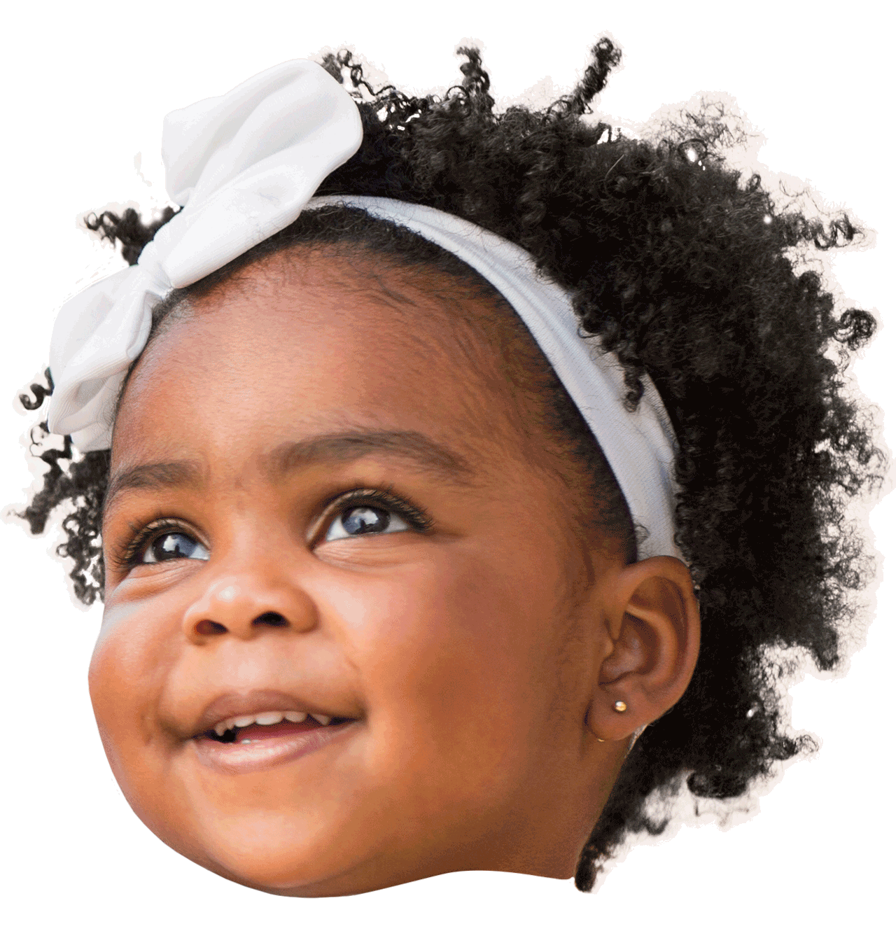 Face of a smiling child