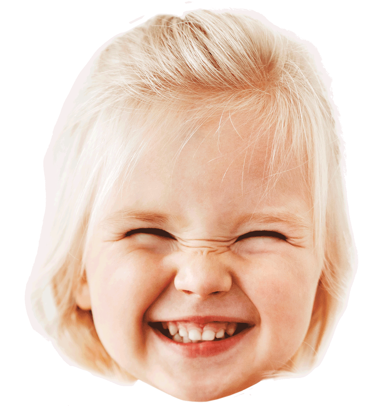 Face of a beaming child