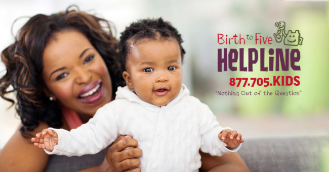 Mother and baby birth to five helpline ad