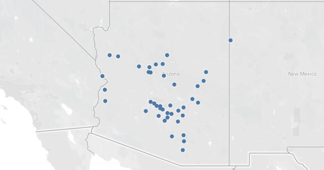 NAEYC Week of the Young Child proclamation map